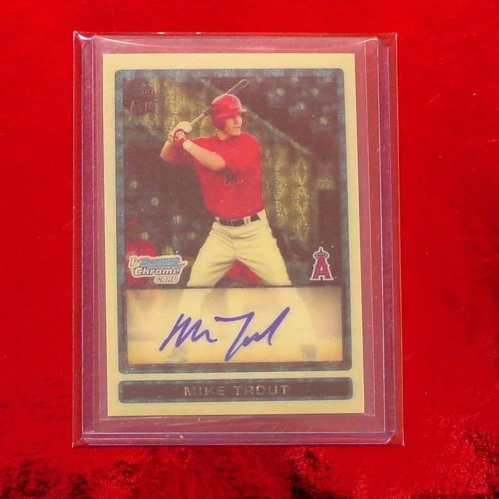 Mike Trout Autograph Rookie Card
